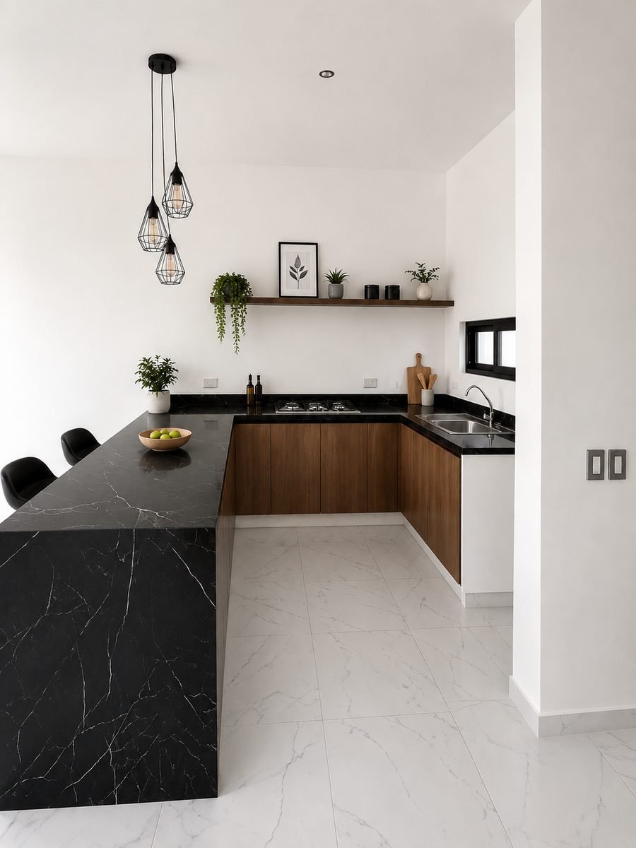 Segundo ángulo de la cocina de la Casa Dalia